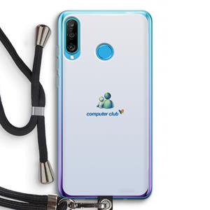 CaseCompany MSN: Huawei P30 Lite Transparant Hoesje met koord