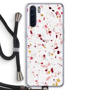 CaseCompany Terrazzo N°9: Oppo A91 Transparant Hoesje met koord