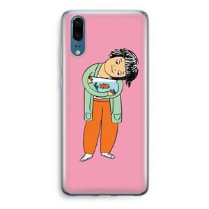 CaseCompany Visknuffel: Huawei P20 Transparant Hoesje