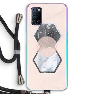 CaseCompany Creatieve toets: Oppo A92 Transparant Hoesje met koord