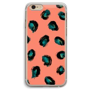 CaseCompany Pink Cheetah: iPhone 6 Plus / 6S Plus Transparant Hoesje