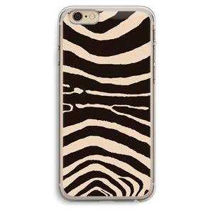 CaseCompany Arizona Zebra: iPhone 6 Plus / 6S Plus Transparant Hoesje