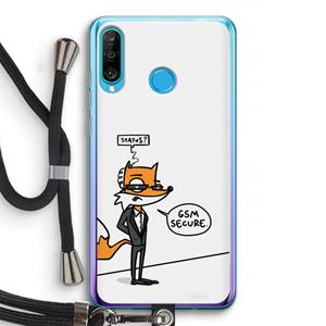 CaseCompany GSM secure: Huawei P30 Lite Transparant Hoesje met koord