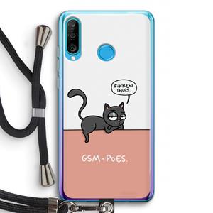 CaseCompany GSM poes: Huawei P30 Lite Transparant Hoesje met koord