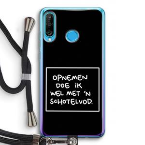 CaseCompany Schotelvod: Huawei P30 Lite Transparant Hoesje met koord