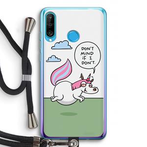 CaseCompany Unicorn: Huawei P30 Lite Transparant Hoesje met koord