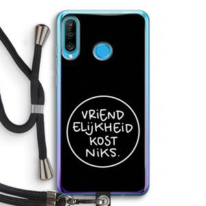 CaseCompany Vriendelijkheid: Huawei P30 Lite Transparant Hoesje met koord