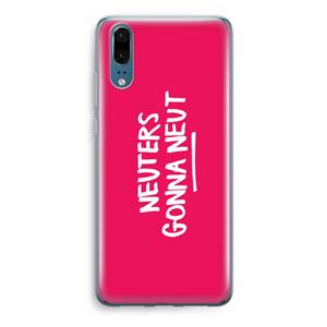 CaseCompany Neuters (roze): Huawei P20 Transparant Hoesje