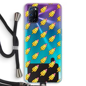 CaseCompany Waterijsjes: Oppo A92 Transparant Hoesje met koord
