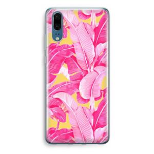 CaseCompany Pink Banana: Huawei P20 Transparant Hoesje