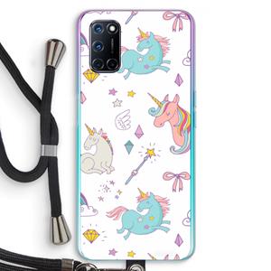 CaseCompany Fantasiewereld: Oppo A92 Transparant Hoesje met koord