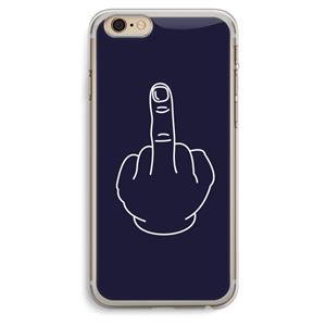 CaseCompany F**k U: iPhone 6 Plus / 6S Plus Transparant Hoesje