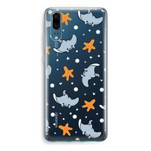 CaseCompany Manta: Huawei P20 Transparant Hoesje