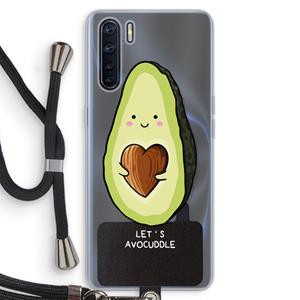 CaseCompany Avocuddle: Oppo A91 Transparant Hoesje met koord