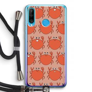 CaseCompany Krab: Huawei P30 Lite Transparant Hoesje met koord