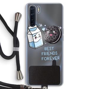 CaseCompany Best Friend Forever: Oppo A91 Transparant Hoesje met koord