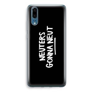 CaseCompany Neuters (zwart): Huawei P20 Transparant Hoesje
