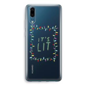 CaseCompany It's Lit: Huawei P20 Transparant Hoesje