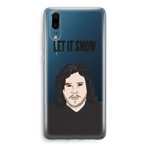 CaseCompany Let It Snow: Huawei P20 Transparant Hoesje