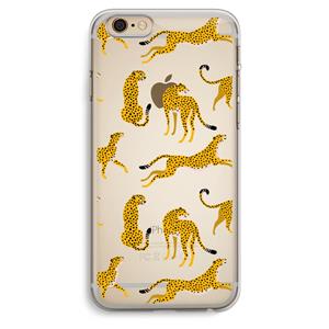 CaseCompany Luipaard: iPhone 6 Plus / 6S Plus Transparant Hoesje