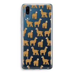 CaseCompany Alpacas: Huawei P20 Transparant Hoesje