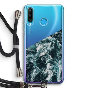 CaseCompany Zee golf: Huawei P30 Lite Transparant Hoesje met koord