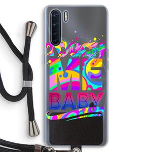 CaseCompany Touch Me: Oppo A91 Transparant Hoesje met koord