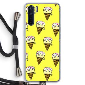 CaseCompany Isjes: Oppo A91 Transparant Hoesje met koord