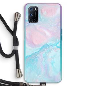 CaseCompany Fantasie pastel: Oppo A92 Transparant Hoesje met koord