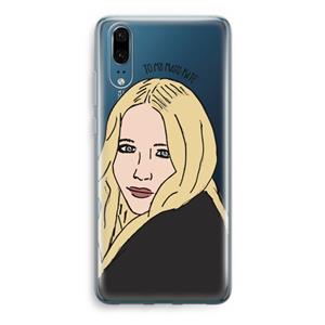 CaseCompany Mary Kate: Huawei P20 Transparant Hoesje