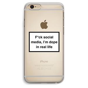 CaseCompany I'm dope: iPhone 6 Plus / 6S Plus Transparant Hoesje
