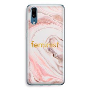 CaseCompany Feminist: Huawei P20 Transparant Hoesje