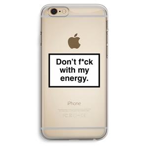 CaseCompany My energy: iPhone 6 Plus / 6S Plus Transparant Hoesje