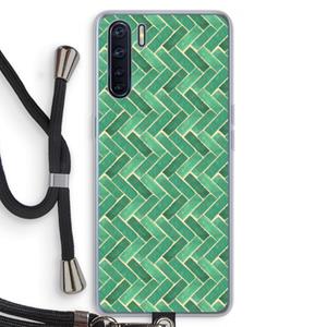 CaseCompany Moroccan tiles 2: Oppo A91 Transparant Hoesje met koord