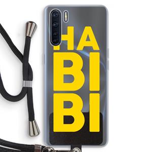 CaseCompany Habibi Majorelle : Oppo A91 Transparant Hoesje met koord