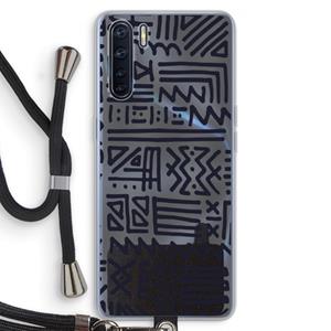 CaseCompany Marrakech print: Oppo A91 Transparant Hoesje met koord