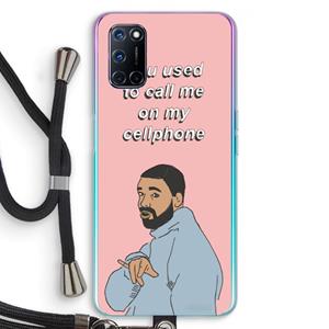 CaseCompany Hotline bling: Oppo A92 Transparant Hoesje met koord