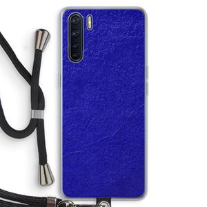 CaseCompany Majorelle Blue: Oppo A91 Transparant Hoesje met koord