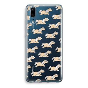 CaseCompany Ponys: Huawei P20 Transparant Hoesje