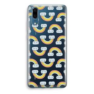 CaseCompany Regenboog: Huawei P20 Transparant Hoesje