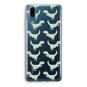 CaseCompany Dinos: Huawei P20 Transparant Hoesje
