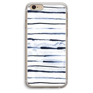 CaseCompany Ink Stripes: iPhone 6 Plus / 6S Plus Transparant Hoesje