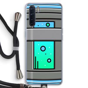 CaseCompany Chug Bottle: Oppo A91 Transparant Hoesje met koord