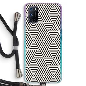 CaseCompany Magic pattern: Oppo A92 Transparant Hoesje met koord