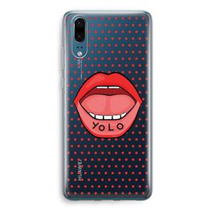CaseCompany Yolo Denise: Huawei P20 Transparant Hoesje