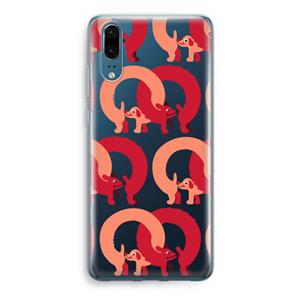 CaseCompany Dogs: Huawei P20 Transparant Hoesje