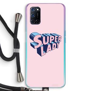 CaseCompany Superlady: Oppo A92 Transparant Hoesje met koord