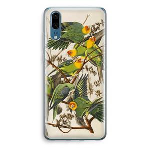 CaseCompany Carolinaparkiet: Huawei P20 Transparant Hoesje