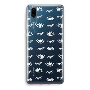 CaseCompany Eye pattern #3: Huawei P20 Transparant Hoesje