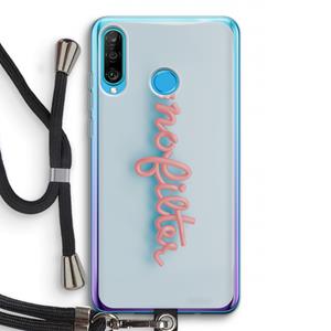 CaseCompany nofilter: Huawei P30 Lite Transparant Hoesje met koord